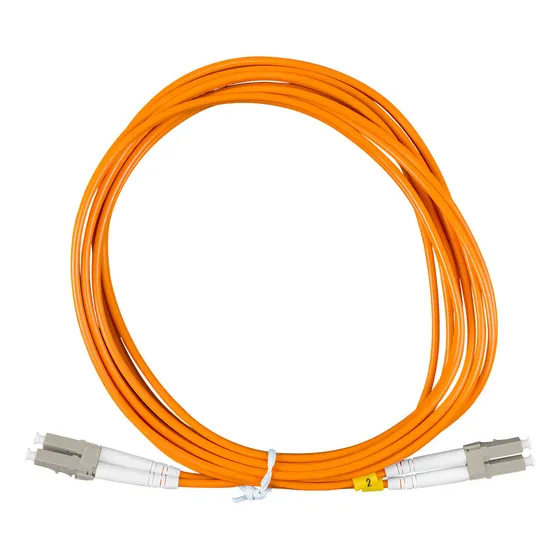 Cordão De Fibra Óptica Duplex 2,5m Multimodo Lc Lc 62,5/125