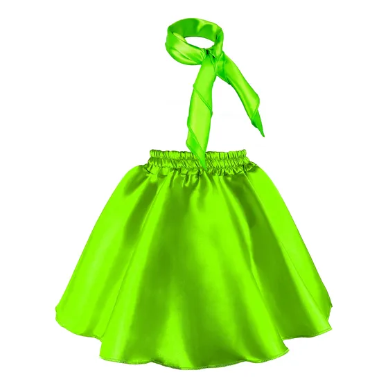 Falda De Rock Con Mascada Para Niña Satin Rock And Roll 
