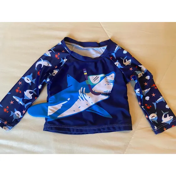 Franela Manga Larga Playera Para Bebé Azul