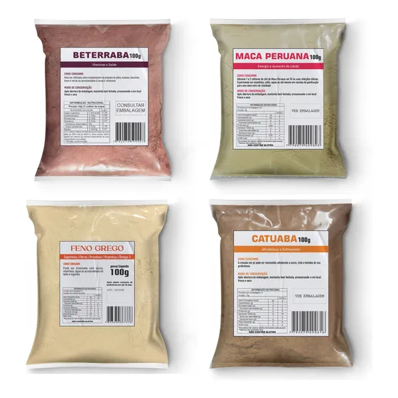 Beterraba + Maca Peruana + Feno Grego + Catuaba 100g