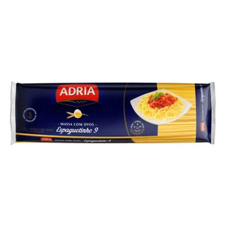 MacarrĂŁo De SĂȘmola Com Ovos Espaguetinho 9 Adria Pacote 500g MacarrĂŁo De SĂȘmola Com Ovos Espaguetinho 9 Adria Pacote 500g
