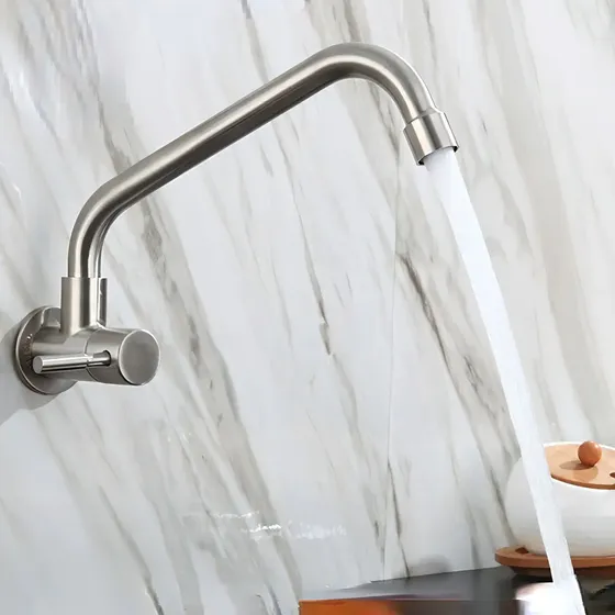 Canilla Grifo Acero Inox Alimentacion Simple - Agua Fria | Cuotas sin interés