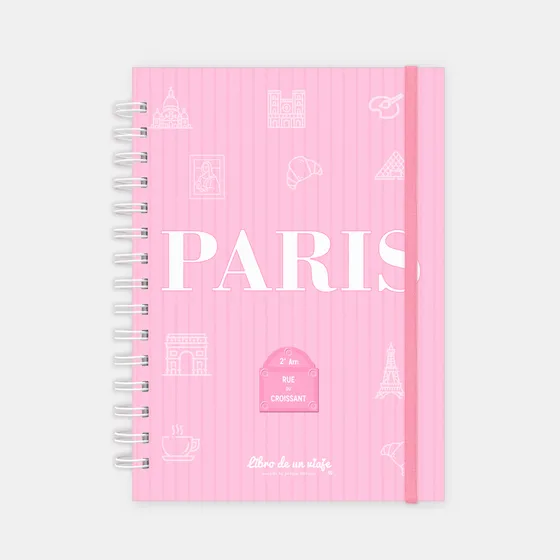 Bitácora Cuaderno De Viaje A5  Paris 