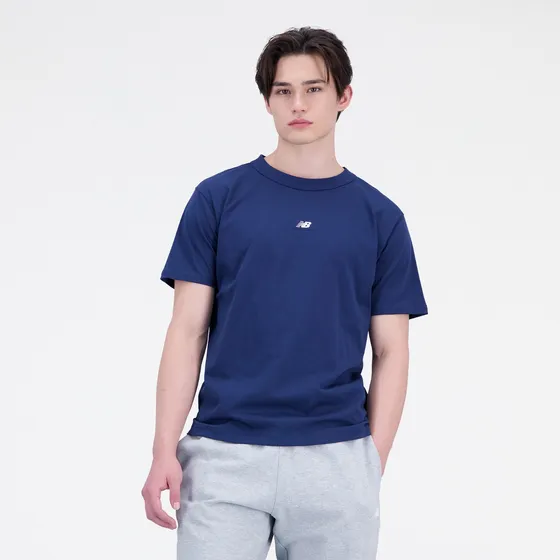 Remera New Balance Mta31504nny Marino  Hombre