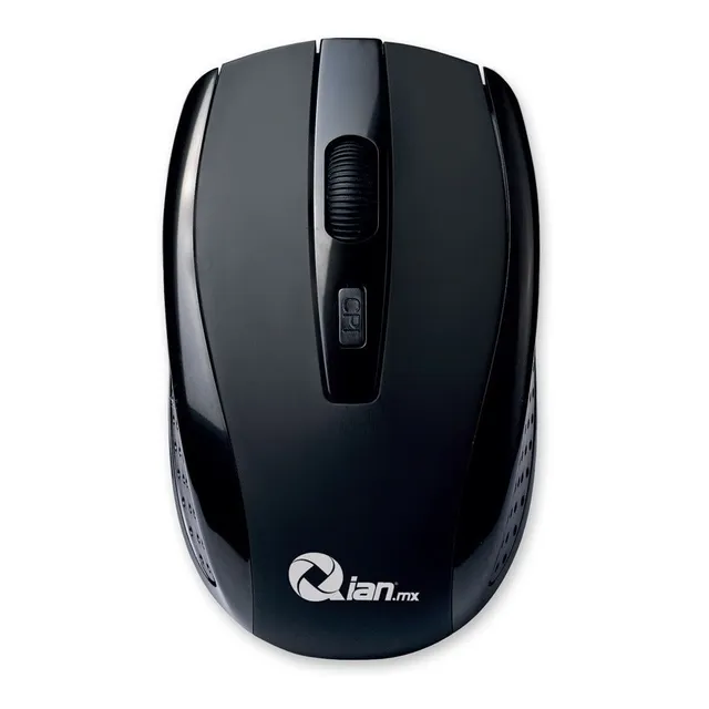 Mouse Qian Optico Dian, Inalambrico, Usb, 800-1600 Dpi, Negro (qami18001)