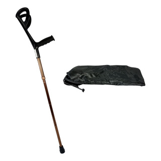 1 Muleta Canadiense Plegable Portátil Ajustable Bronce 1 Muleta Canadiense Plegable Portátil Ajustable Bronce