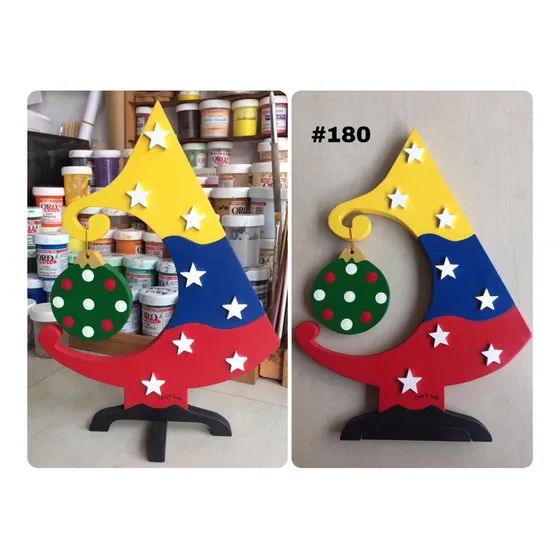 Arboles De Navidad Decorativos Mdf.