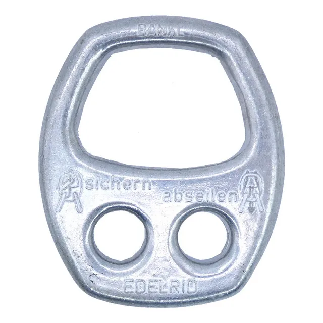 Placa De Seguridad Bankl Para Escalada Rapel Plata Edelrid