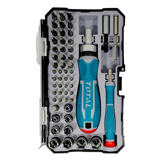 Destornillador Con Rachet Set De 55 Piezas Marca Total