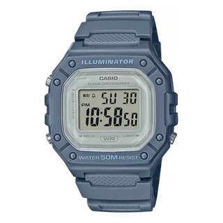 Reloj Digital Casio Iconic Square W-218hc-2av Color Azul Reloj Digital Casio Iconic Square W-218hc-2av Color Azul