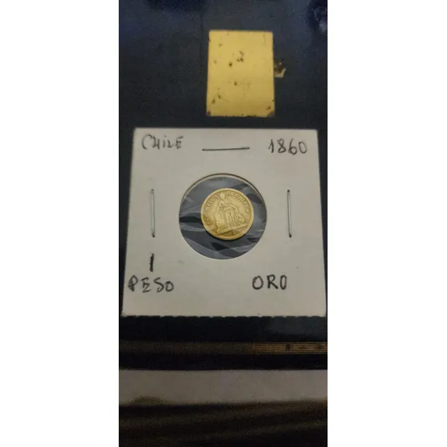Moneda 1 Peso De Oro 1860 Chile