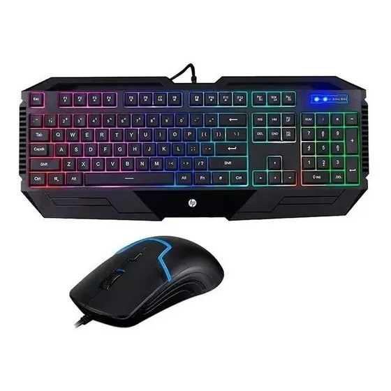 Combo Teclado Y Mouse Gamer Hp Español Gk1100