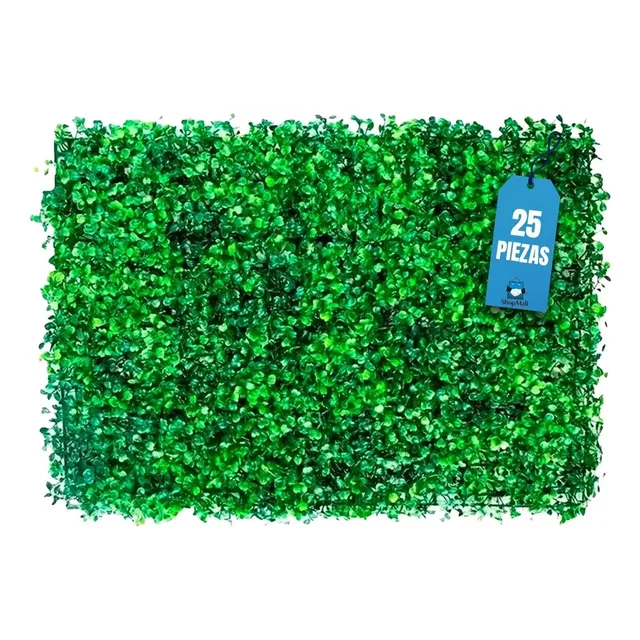 Muro Verde Follaje Artificial Sintético 60x40cm 25 Pzs