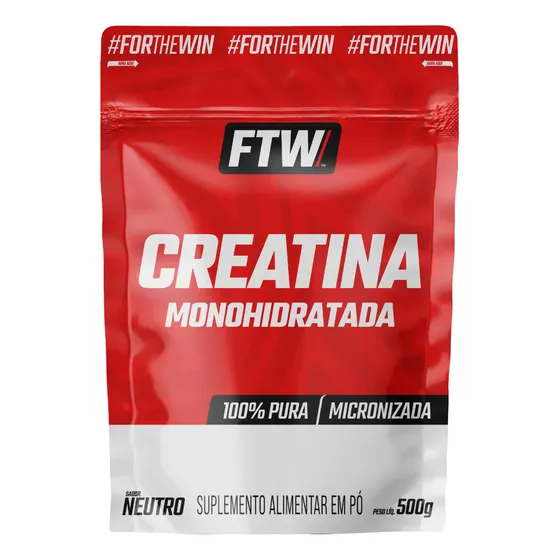 Creatina Monohidratada 100% Pura Refil 500g - FTW