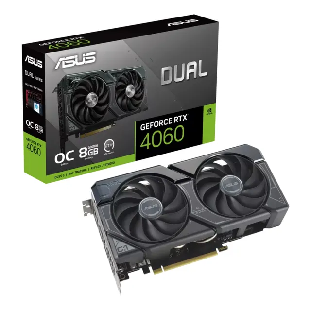 Tarjeta Gráfica Dual V2 Nvidia Rtx 4060 8gb Oc Pcie 4.0