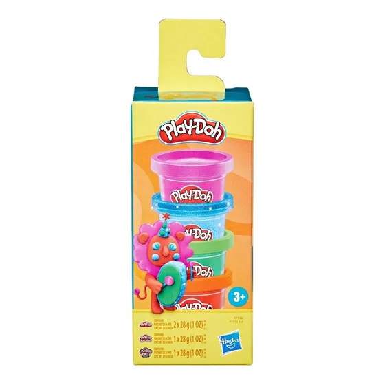 Playdoh - Mini Packs De Colores (x 4) - Hasbro Color Naranja-Rosa-Verde-Celeste Brillante