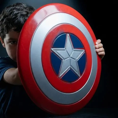 Luva branca Captain America Avenger F5878 Bb Magnetic Shield