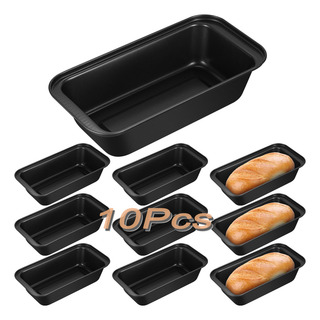 Set 10 Pzs Molde Para Panque Pan De Caja Antiadherente Horno Set 10 Pzs Molde Para Panque Pan De Caja Antiadherente Horno