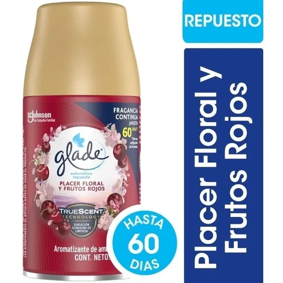 Glade Rep Automatico Placer Floral Y Frutos Rojos