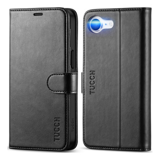 Funda Tipo Cartera Tucch Para iPhone 16e Con Tarjetero Rfid 4, Color Negro Funda Tipo Cartera Tucch Para iPhone 16e Con Tarjetero Rfid 4, Color Negro