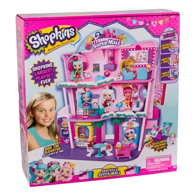 Shopkins Shoppies Super Mall Juguete Playset Xtrm C