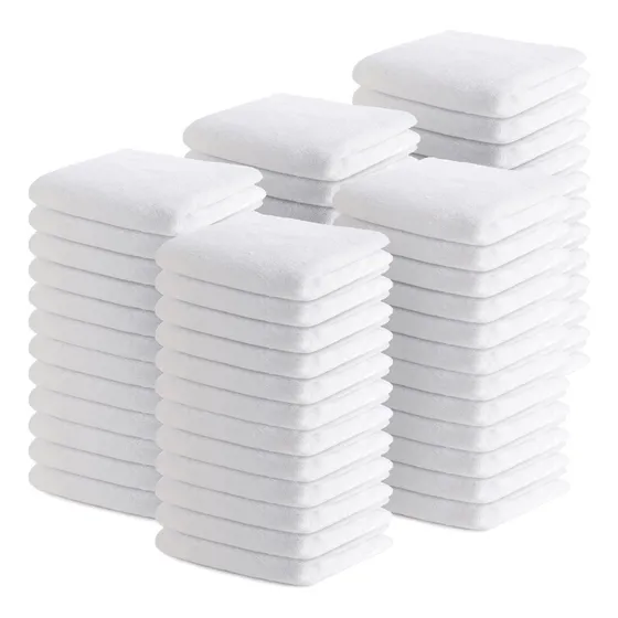 Toallas De Mano Absorventes Blancas 30 X 30 Cms Pqtex20