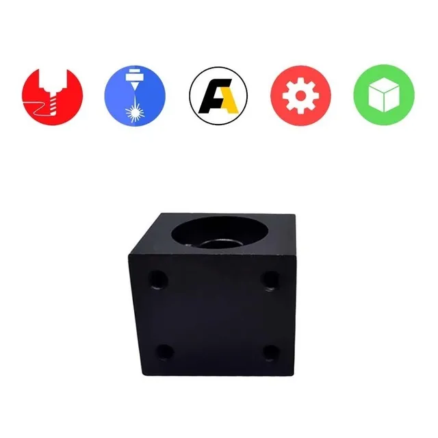Soporte Para Tuerca House Cubo Plateado Ejes Xyz Cnc 3d