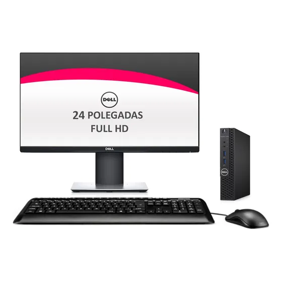 Cpu Dell 3050 Mini Core I5 7ger 16gb 500ssd + Monitor 24pol