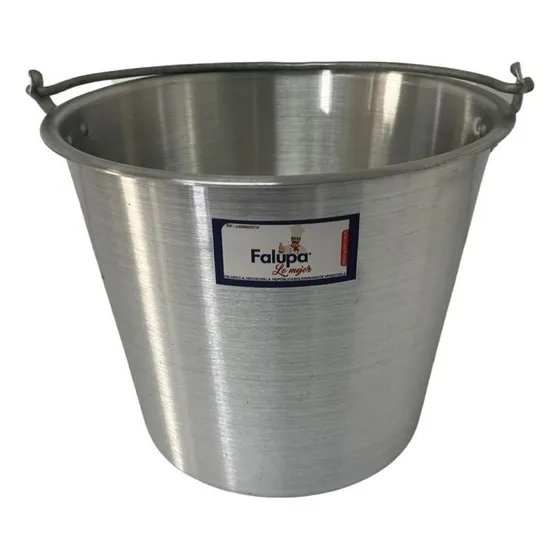 Tobo O Balde, En Aluminio Cap. 15 Litros..... Falupa