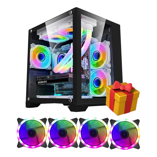 Mtx Caja De Sobremesa  + 4 Ventiladores