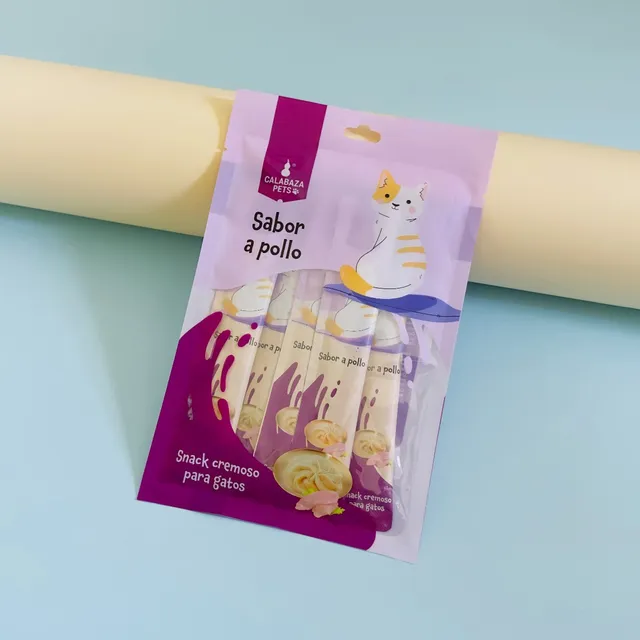 Snack Cremoso Gatos 50 Unidades De 15g