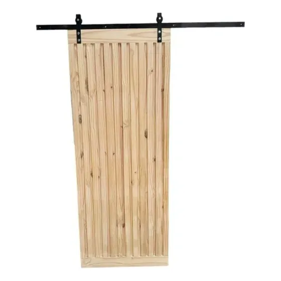Puerta Granero De Pino Maciza Con Kit De Instalación