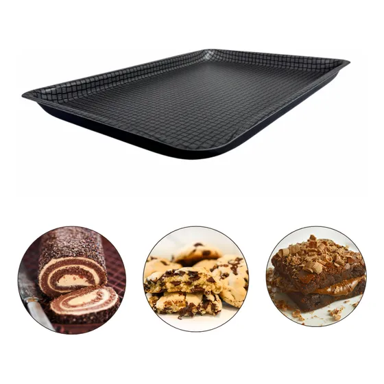 Forma Assadeira Rasa Baixa Biscoito Rocambole Antiaderente