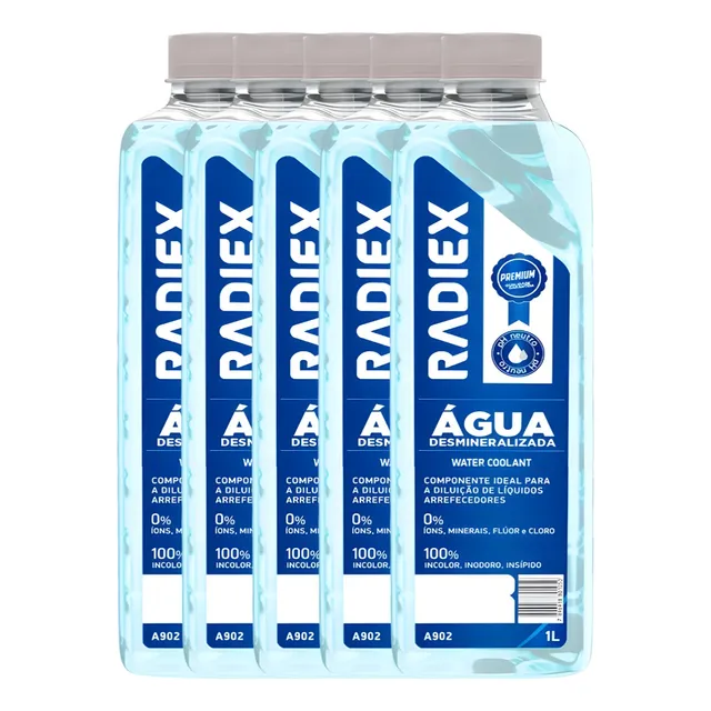 5 Litros De Água Desmineralizada A902 Radiex