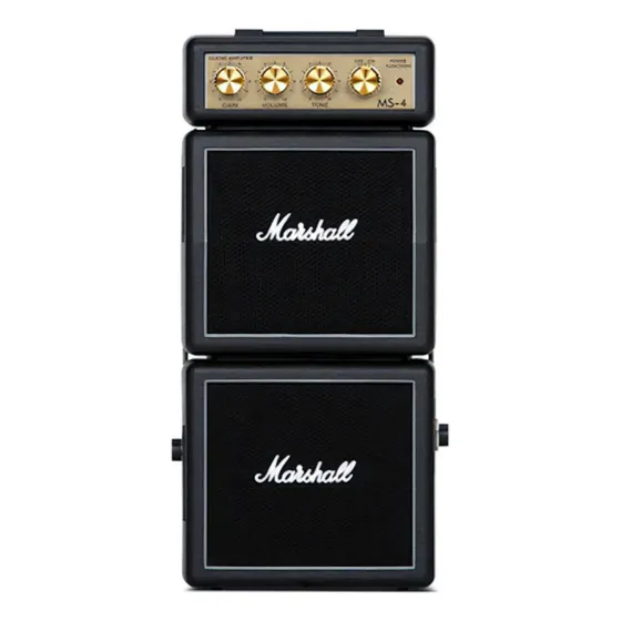 Guitarra Marshall Mini Ms4 en forma de cubo, color negro
