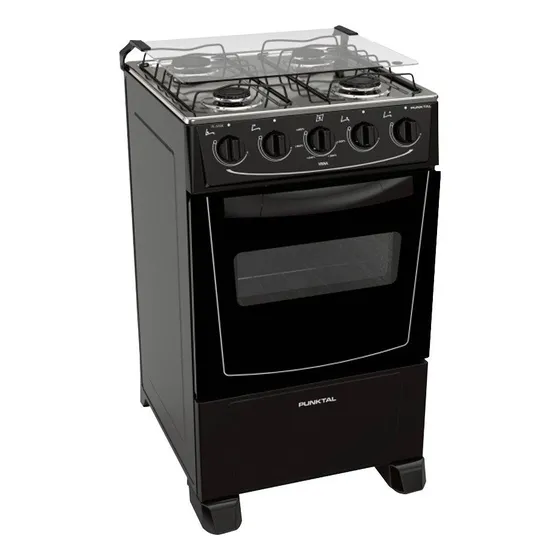 Cocina Punktal Viena Super Gas 4h Horno 51l Limpia Fácil Loi