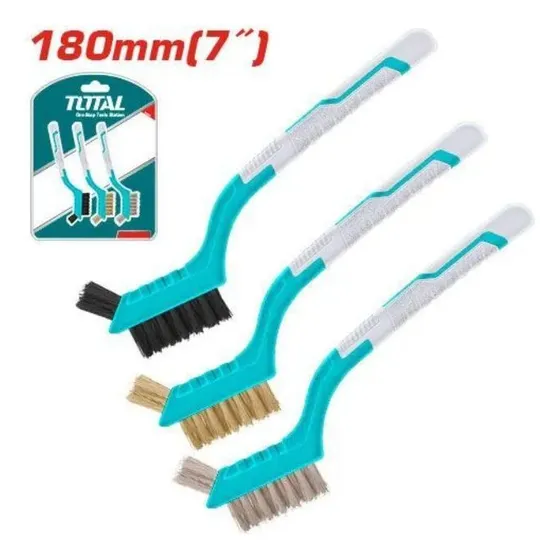 Juego De Cepillos Alambre Abrasivos 7 PuLG Marca Total