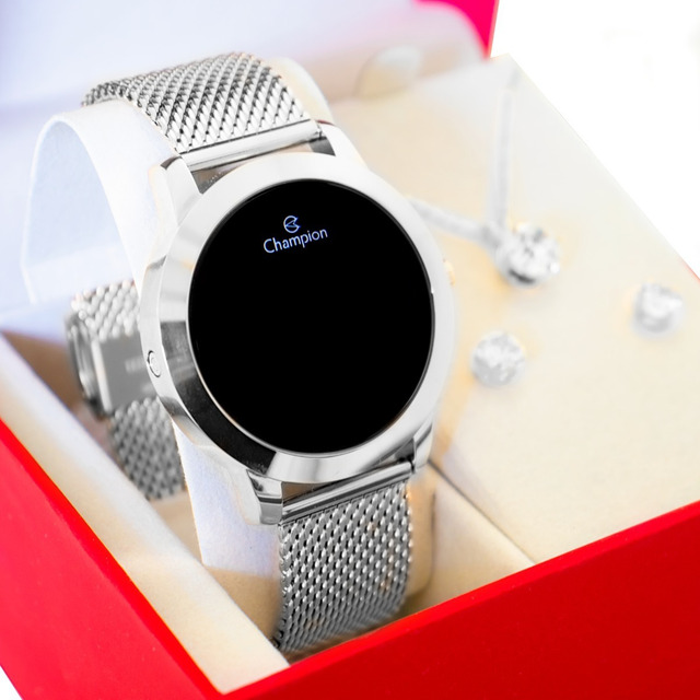 Relógio Digital Champion Feminino Prata Pulseira Ajustável Relógio Digital Champion Feminino Prata Pulseira Ajustável