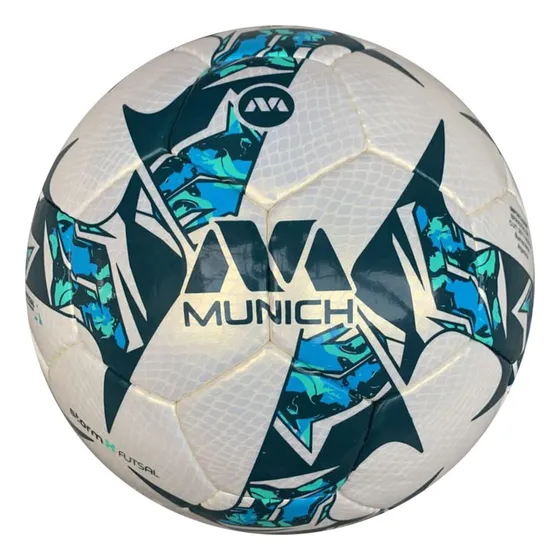 Pelota Futbol Munich Storm X N4 Medio Pique Sintetico Color Azul
