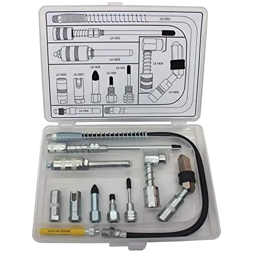 Kit De Accesorios De Lubricación Plata Lx1470, 11 Piez...