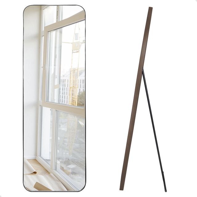 Espelho Retangular 150x50cm Grande De Chão Com Suporte Fixo Espelho Retangular 150x50cm Grande De Chão Com Suporte Fixo