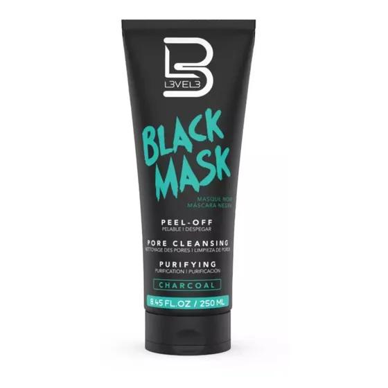 Mascarilla facial para piel todo tipo de piel L3vel3 Facial BLACK MASK CARBON 250g y 250mL