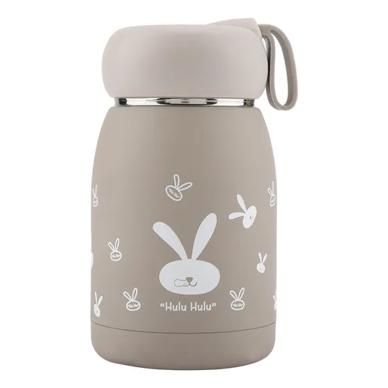 Taza Termo De Acero Inoxidable Con Bonito Diseño De Conejo