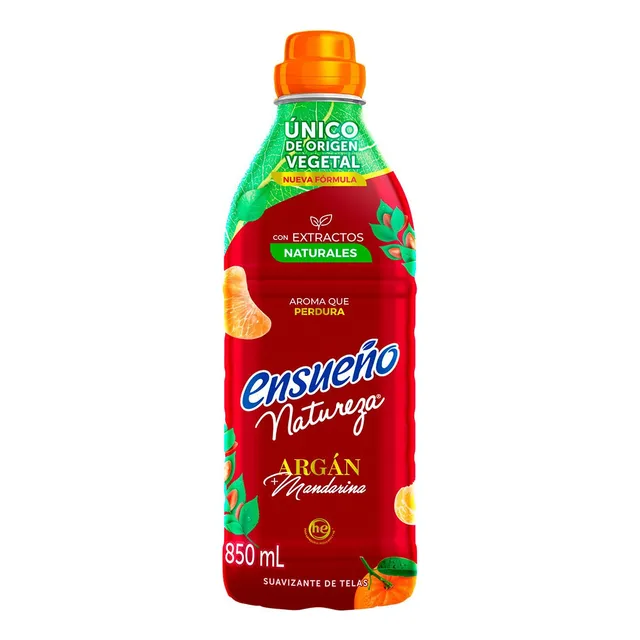 Suavizante de Telas Ensueño Natureza Argán Mandarina 850ml