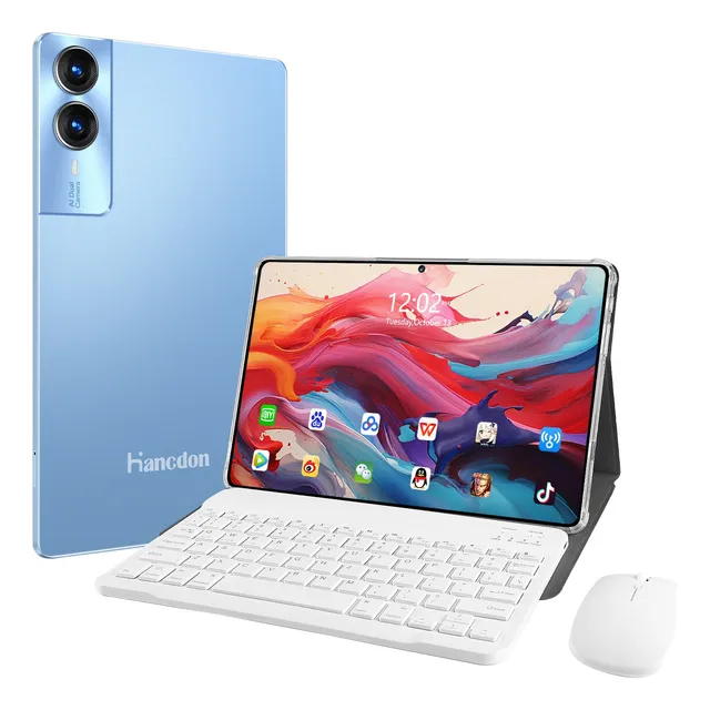 Hancdon S12 Plus Tablet Cuerpo Ultraslim 16gb Ram 512gb Color Azul Acero