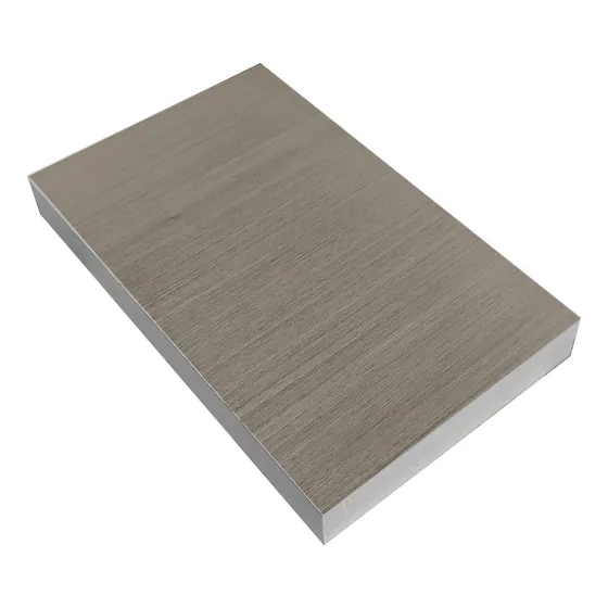 Lamina De Pvc Laminado Texturizado Marron Sepia Doble Cara