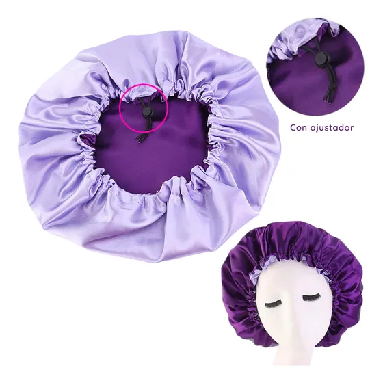Gorro De Satin Reversible Con Ajustador