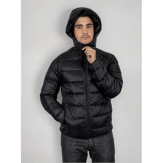 Parka Pluma Hombre Con Mangas