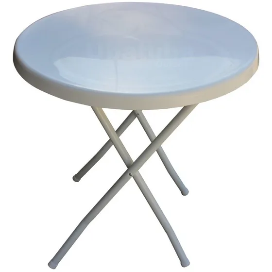 Mesa Redonda 80 Cm Plegable Jardin Playa Camping Terraza