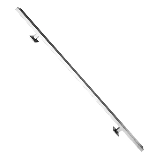 Tirador / Manillon Cuadrado 180cm Plateado